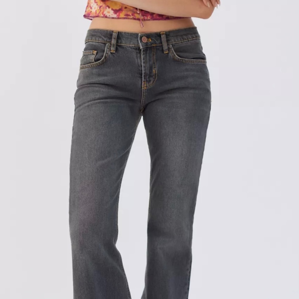 Grey BDG low waisted flare jeans